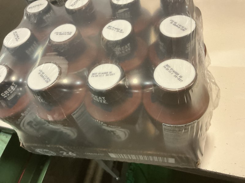 Condition photo showing New/Like New for (12 Pack, BBD 08/23/26). Core Power High Protein (26g) Shake, Chocolate, 14 fl oz