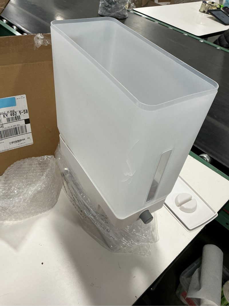 Condition photo showing As Is for Lifewit Rice Dispenser 25 Lbs(11.3kg), Rice Storage Container Sealed Moisture Proof with Measuring Cup for Kitchen Pantry Household, BPA-Free Clear 1