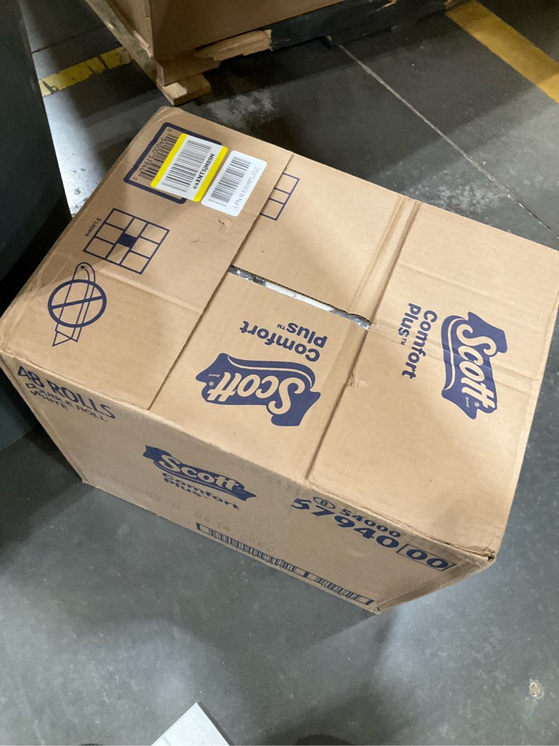 Condition photo showing New/Like New for Scott ComfortPlus Toilet Paper, 48 Double Rolls, 231 Sheets per Roll, Septic-Safe, 1-Ply Toilet Tissue Double 231 sheets (Pack of 48)