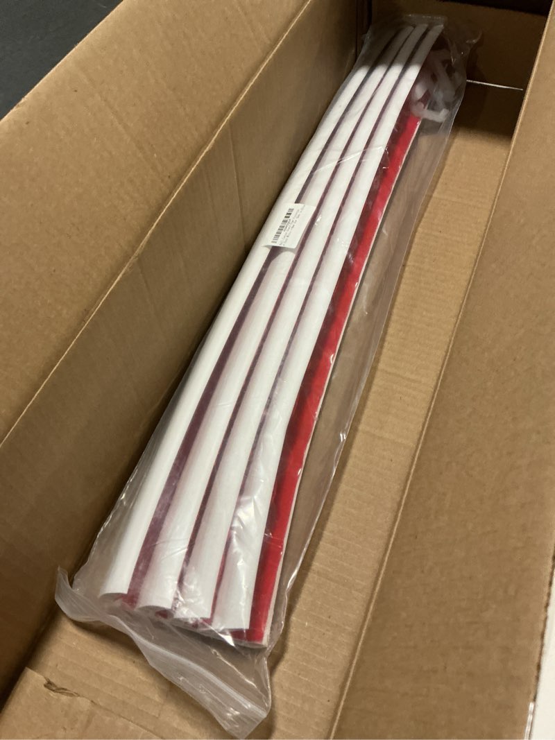 Condition photo showing Good Condition for Wall Corner Edge Protector 4 Pack,1.57x1.57x23.62x0.28 inch Soft Baby Proof Corner Guards for Sharp Edges, Self-Adhesive Corner Protectors for Home, Kindergarten,Thickness-White 7mm(0.28 in) 23.62"L x 1.57"W x 0.28" TH White