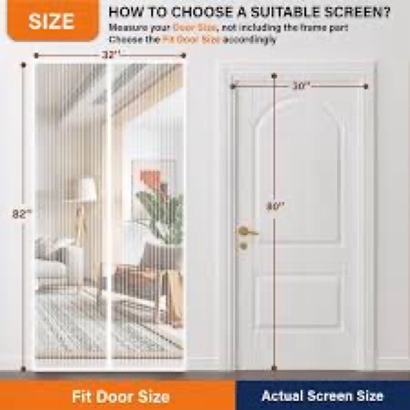 magnetic screen door, keep bugs out, pet & kid friendly?works with front doors, sliding doors,fit do