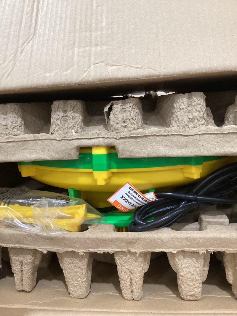Condition photo showing New/Like New for 1100watt/1.5hp high power air blower for large inflatables, gonflable inflatable bounce house blower, portable fan pump leaf blower corded commercial for bouncy castle, jumper, water slide 1100w 1.5hp