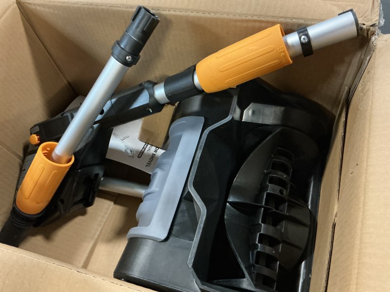 Condition photo showing Good Condition for Cordless Snow Shovel Compatible with DeWalt 20V Max Battery, 11" Electric Snow Blower w/ 20FT Max Throw & Adjustable Handle, Snow Thrower for Driveway, Deck, Patio, Steps(Tool Only) Black (Battery and charger not included)