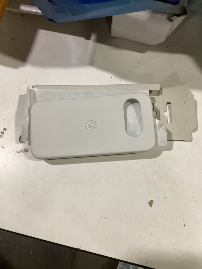 Condition photo showing As Is for google pixel 9a case - durable protection - stain-resistant silicone - android phone case - porcelain porcelain 9a case