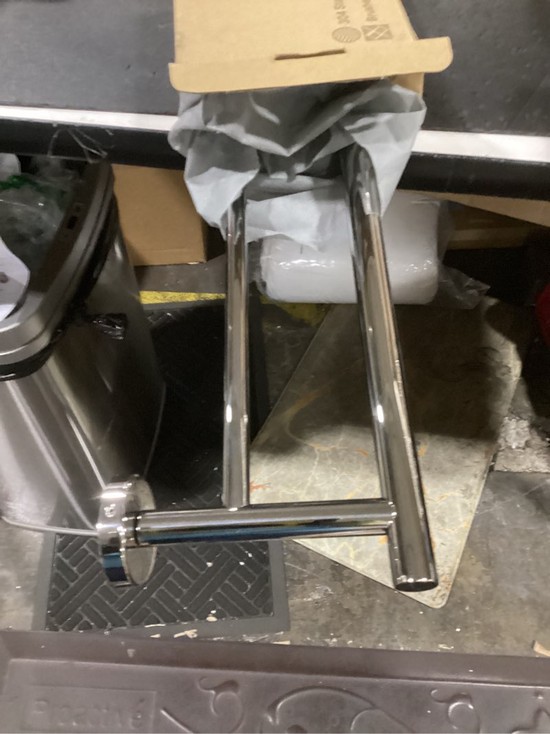 Condition photo showing Good Condition for jqk chrome towel bar, 24 inch 304 stainless steel thicken 0.8mm double bath towel rack for bathroom, towel holder polished chrome wall mount, total length 27.16 inch, tb100l24-ch 27 inch polished chrome