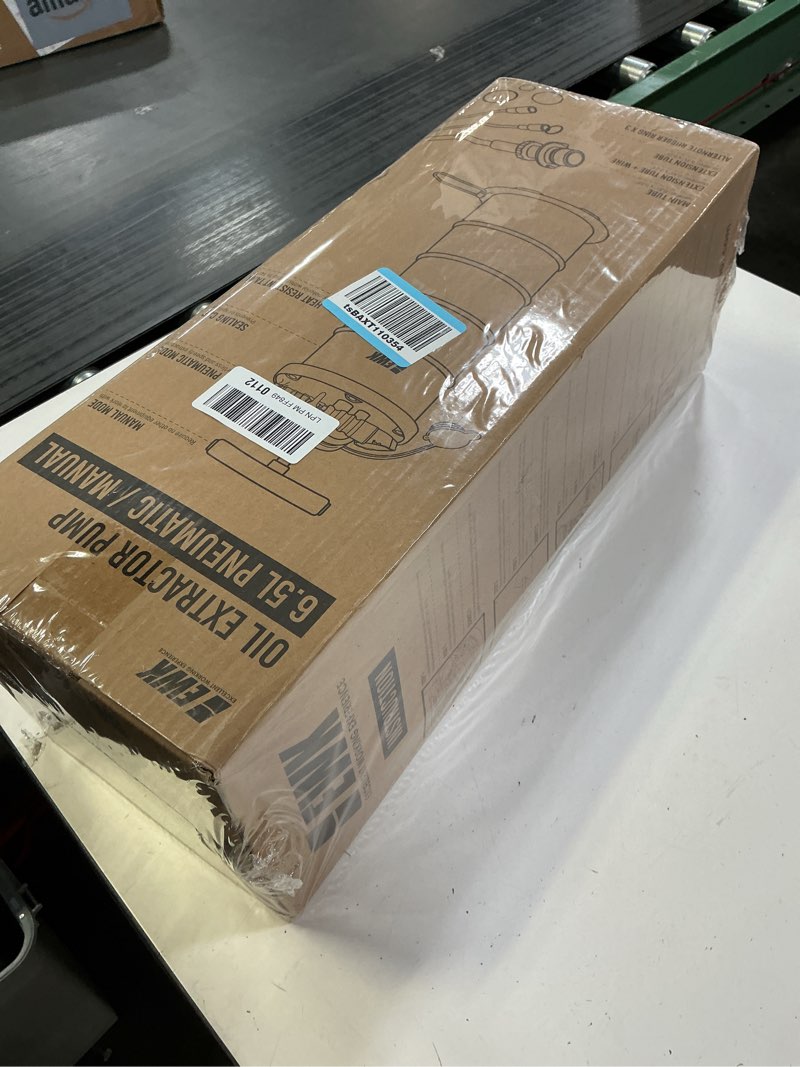 Condition photo showing New/Like New for ewk 6.5l pneumatic/manual oil extractor, oil change pump for automotive fluids vacuum evacuation, fluid extractor pump tool