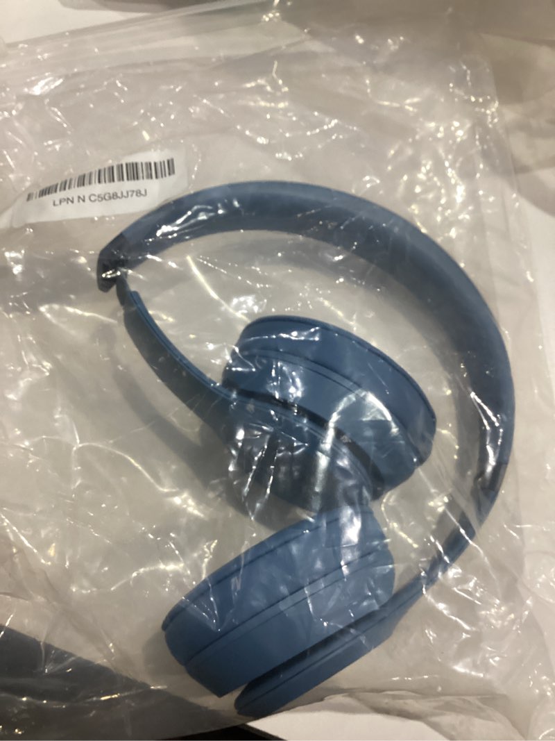 Condition photo showing Good Condition for Beats Solo 4 - Wireless On-Ear Bluetooth Headphones, Up to 50-Hour Battery Life, Ultra-Lightweight Comfort, Powerful and Balanced Sound, Apple & Android Compatible - Slate Blue Slate Blue Standalone
