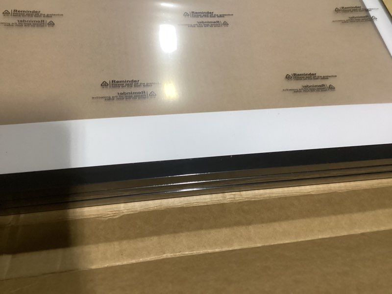 Condition photo showing Good Condition for fxojyvo 20x24 picture frame set of 3, display poster 16x20 with mat or 20 x 24 without mat, light weight and high transparent 20 by 24 frame for wall - 3 pack/black/20 x24 3 20x24