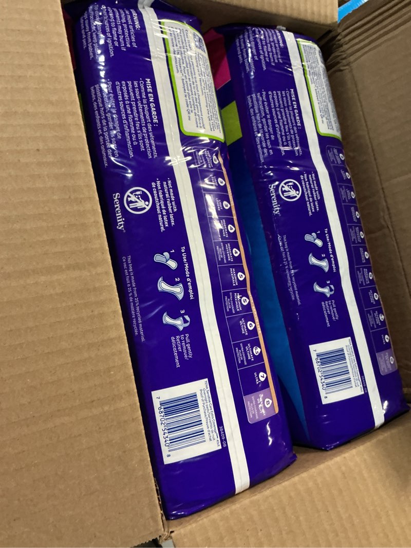 Condition photo showing Good Condition for tena sensitive care incontinence pads, bladder control & postpartum for women, overnight absorbency, extra coverage, 90 count