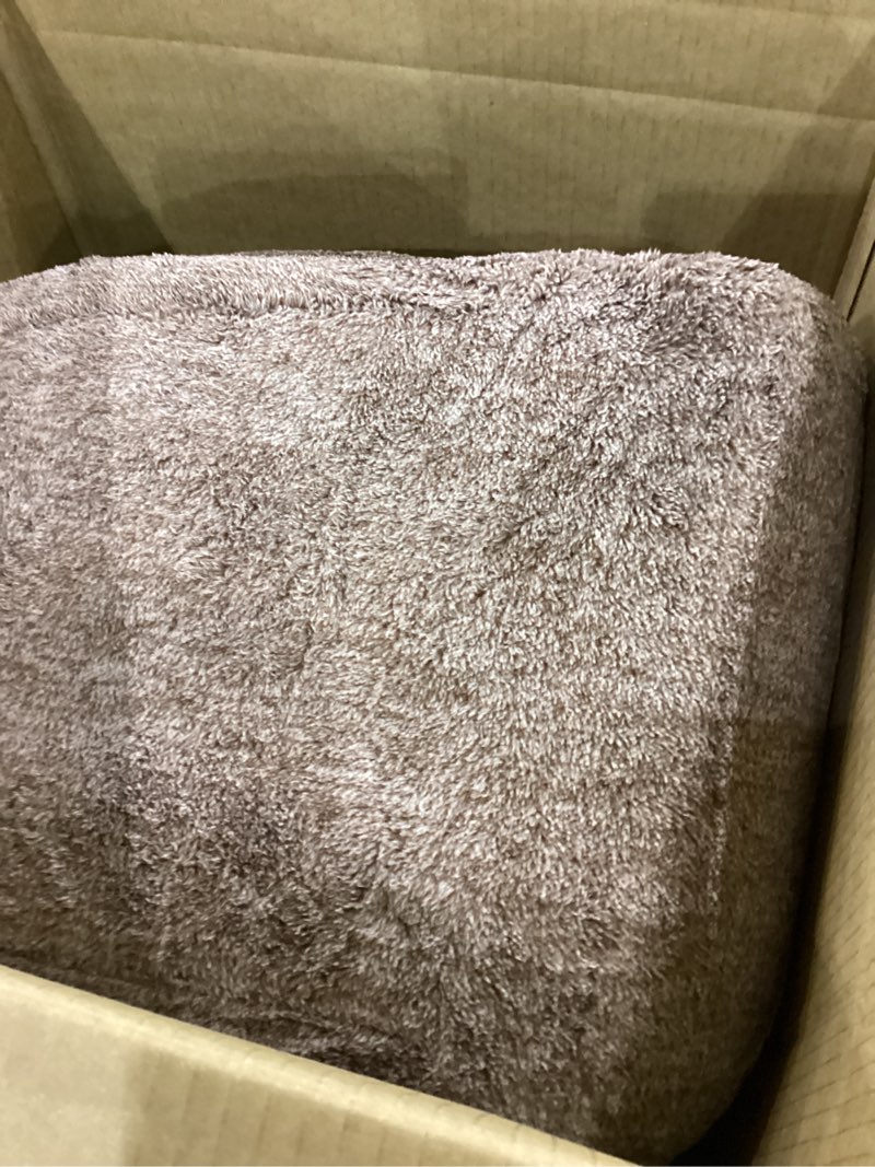 Condition photo showing Good Condition for AROGAN Washable 7×10 Living Room Rug, Modern Area Rugs with Soft Memory Foam for Bedroom, Minimalist Non-Slip Indoor Floor Carpet for Dining Room Office Kids Playroom Decor, Matte Brown 7' x 10' (Rectangular) Matte Brown