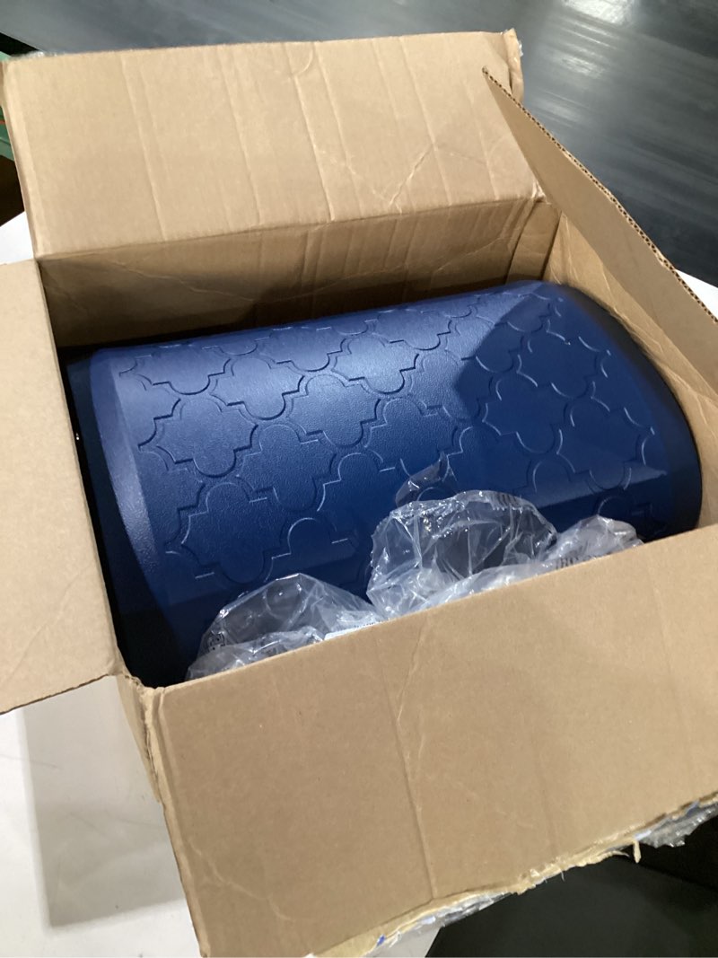 Condition photo showing Good Condition for kitchen mat 2 pcs cushioned anti-fatigue floor mat standing mat for kitchen | 0.47\" thick cushioned memory foam, water resistant, non-skid, ergonomic comfort kitchen rugs sets for sink office laundry blue 17.3\"x28\"+17.3\"x60\"