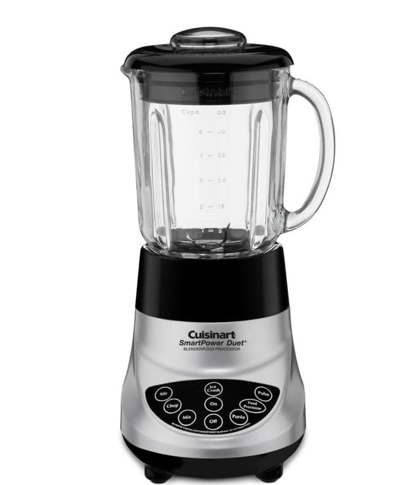 SmartPower Duet 48 oz. 7-Speed Die-Cast 48 oz. Blender with 3-Cup Food Processor