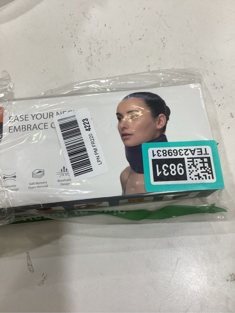 Condition photo showing New/Like New for DUPPA Ergonomic Neck Brace for Neck Pain and Support, Throat-friendly V-shape Cervical Collar with D