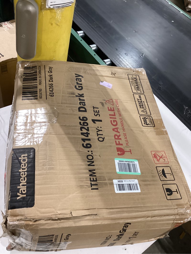 Condition photo showing New/Like New for Yaheetech Large Multi-Level Cat Tree, 63 Inches Tall with Sisal-Covered Scratching Posts, Condo, Hammock, Dangling Ball, and Extended Platform for Cats to Play and Sleep Dark Gray 63in