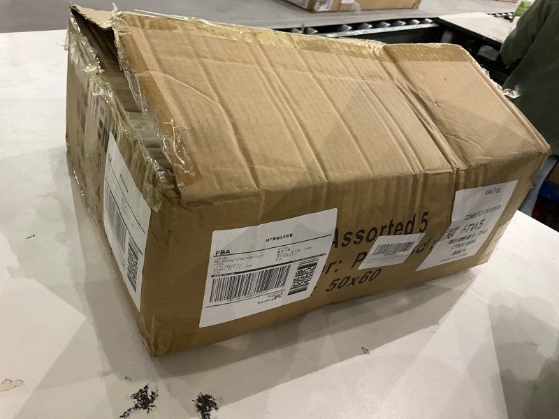 Condition photo showing As Is for Fleece Throw Blankets 6 Pack Bulk Solid 50 x 60 inch Kids Blanket Lightweight Warm Soft for Pet Cozy Travel Blankets Airplane Small Throws Camping Gifts Cream Pink Room Decor Pink and Beige Pack of 6 - 50 x 60 inch