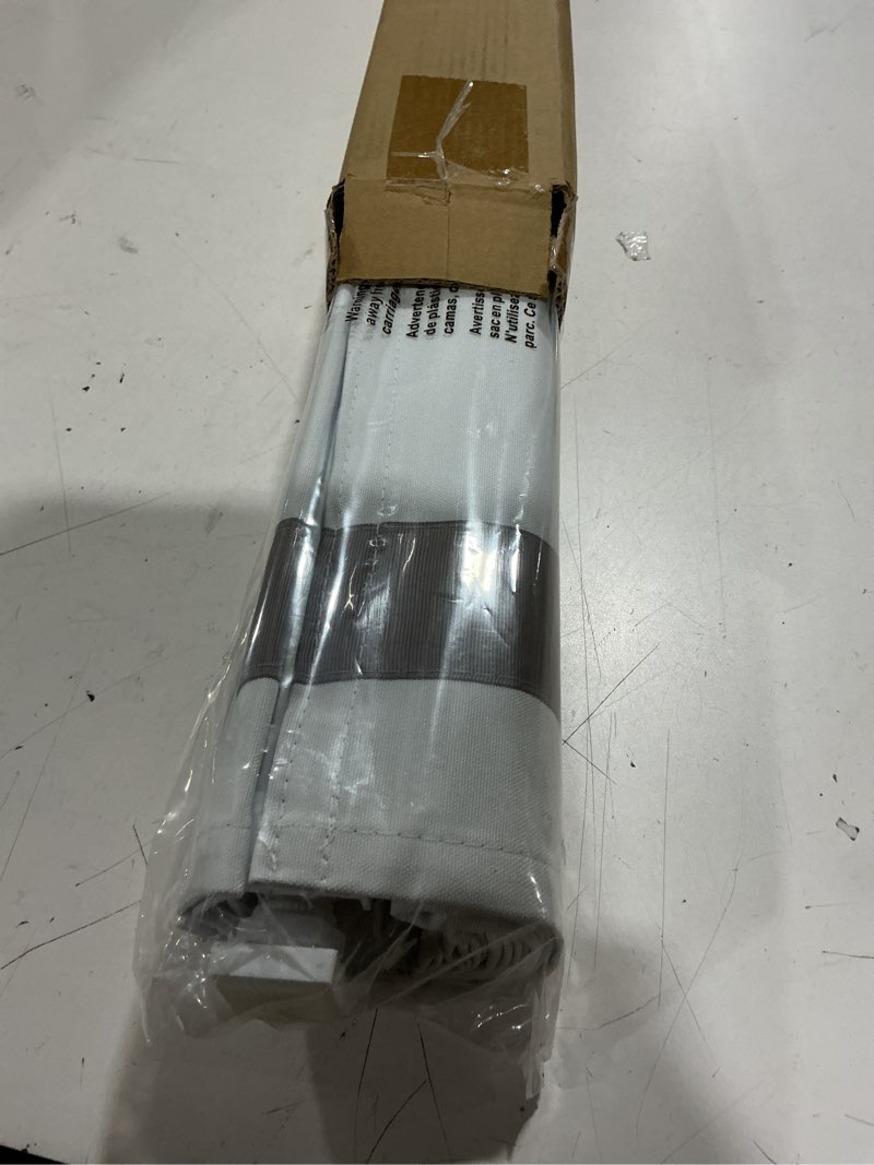 Condition photo showing Good Condition for lazblinds no tools no drill cordless roman shades for windows, blackout thermal insulated uv blocking window blinds, room darkening fabric blinds for indoor windows, 32'' w x 64'' h, white-grey white-grey (blackout) 32" w x 64" h