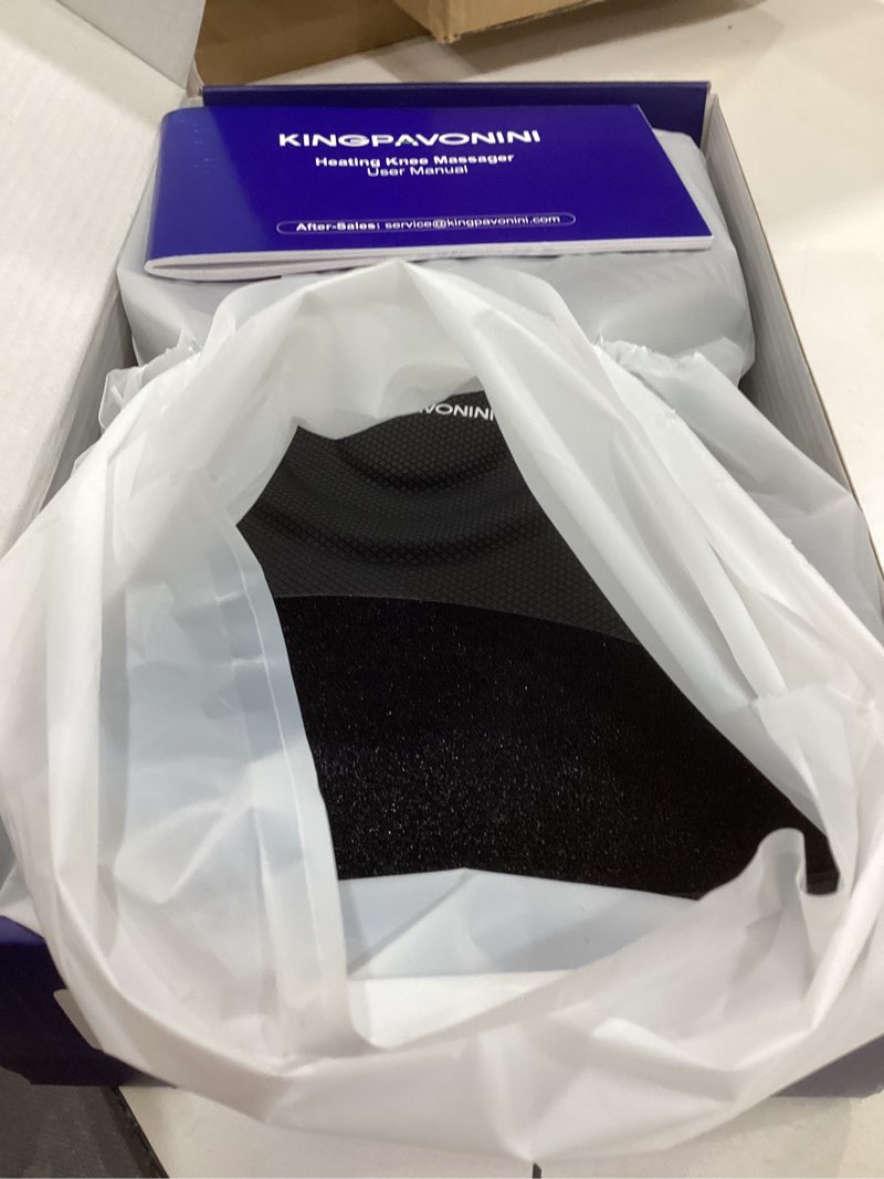 Condition photo showing Good Condition for kingpavonini cordless knee massager for pain relief, newly 4 motors vibration, 5 heat levels, 6 massage modes, knee heating pad for knee pain, heated knee massager brace, for mom dad (black 2.0)