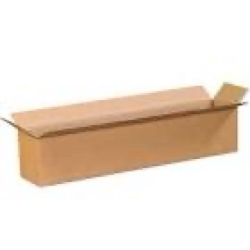partners brand 20x4x4 long corrugated boxes, long, 20l x 4w x 4h, pack of 25 | shipping, packaging, moving, storage box for home or business, strong wholesale bulk boxes
