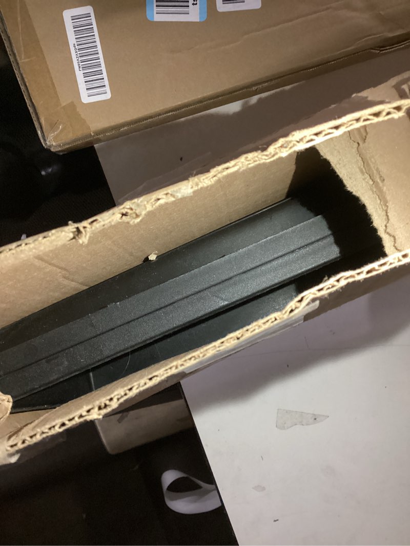 Condition photo showing As Is for The HC Companies Venetian Rectangular Plant Tray - Lightweight Plastic Plant Saucer - Plant Drip Trays for Drainage - UV Resistant Pot Saucer for Indoor & Outdoor Use (29.5" Black, Pack of 2) Black 29.5" (Pack of 2)