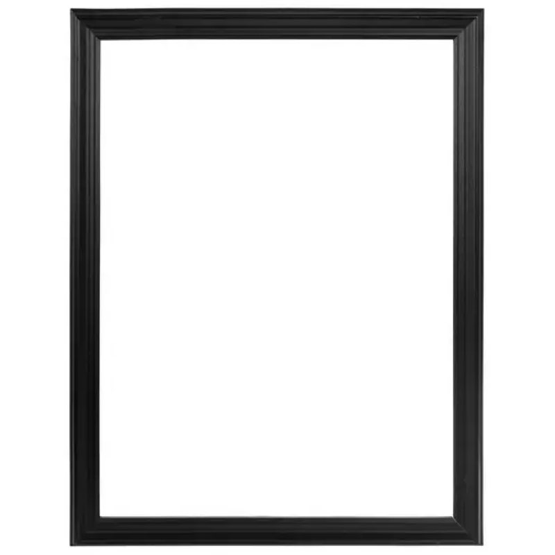 Matte Black Wood Open Frame