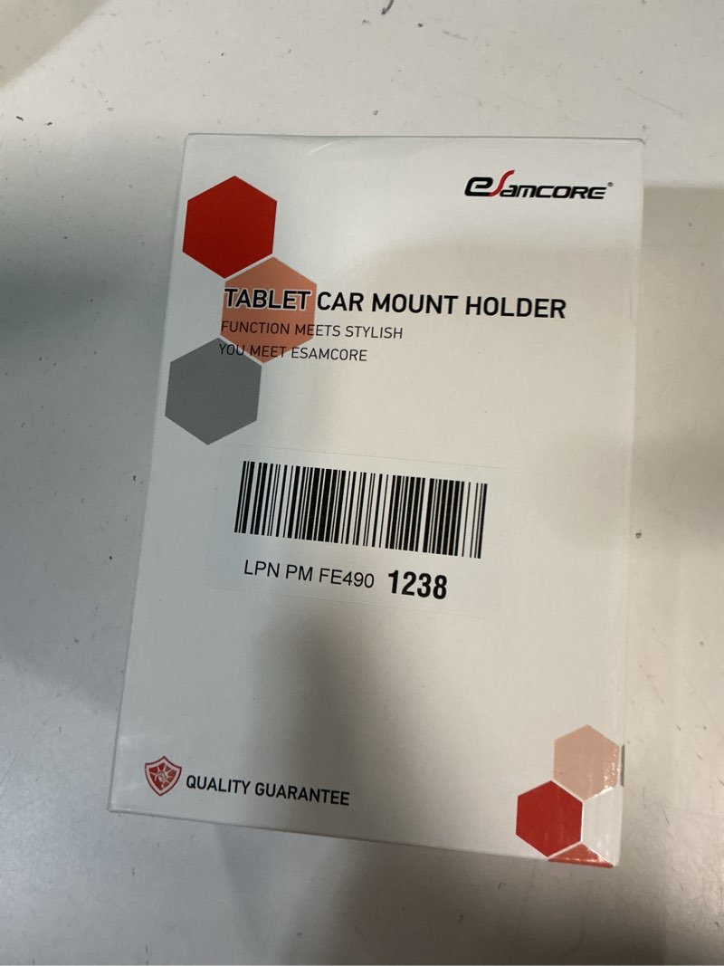 Condition photo showing New/Like New for eSamcore Tablet Holder for Car, for iPad Cup Holder Car Mount with 1.57" Depth Large Clamp 15" Height Adjustable Tab Mount Holder for 6"-12.9" Cell Phone iPhone iPad Stand Travel Accessories iPad Holder for Car