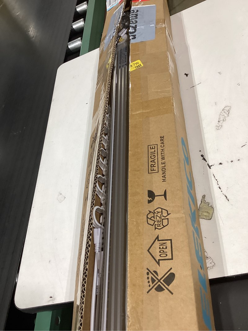 Condition photo showing Good Condition for elekico super bright 50w 7200lm 5000k v shape 4ft led shop lights for workshop 4ft, 4' linkable 4 foot led shop lights with plug in power cable on/off switch for garage basement warehouse 4ft-10pack