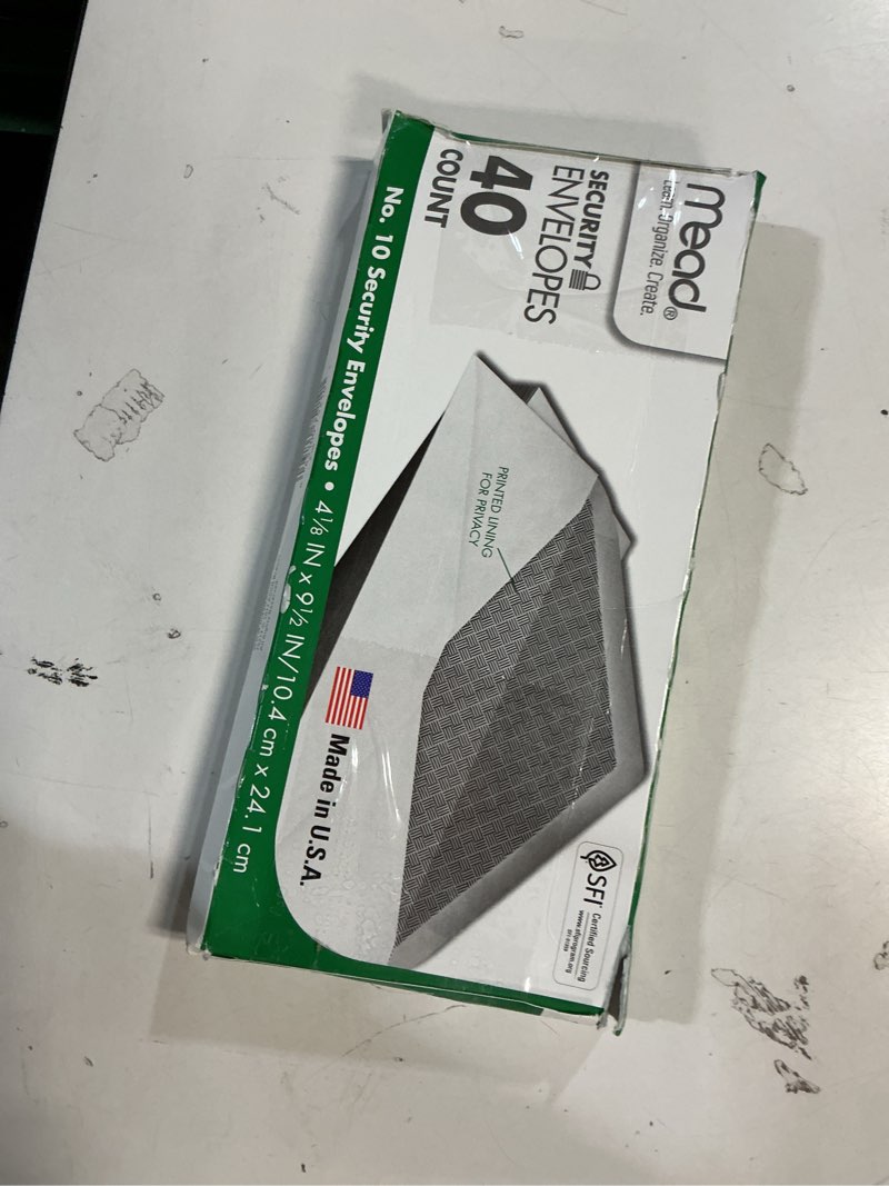 Condition photo showing New/Like New for Mead Security Envelope 4 1/8 x 9 1/2