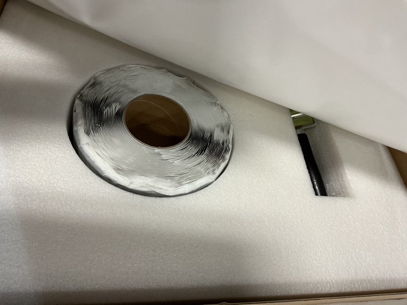 Condition photo showing New/Like New for Self-Adhesive Roof Tarp | 10’ x 10’ Heavy Duty Roof Tarp with Self Stick Roll Butyl Tape White Multi Purpose Thick UV-Resistant Roof Waterproof Cloth for Leaks, Roof Repairs 10' W x 10' L