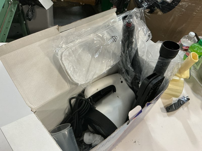 Condition photo showing Good Condition for steam mop, detachable steam cleaner 16-in-1 lightweight handheld steamer for hardwood floors, home, tile, furniture, clothes, windows cleaning