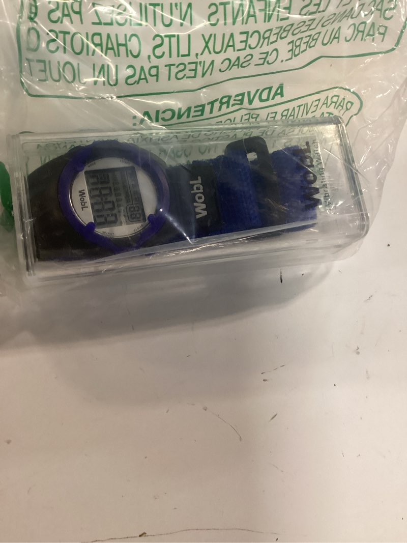 Condition photo showing Good Condition for wobl vibrating 8-alarm & repeating countdown timer watch for kids & adults, medication/sports/meetings/potty reminders, blue