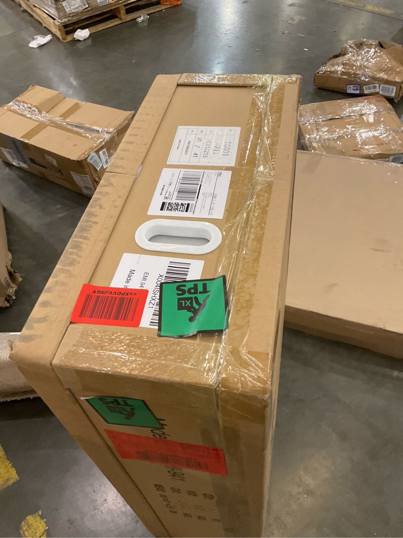 Condition photo showing As Is for 36 X 30 inch Bathroom Medicine Cabinet with Mirror, Recessed or Wall Mounted Large Storage Bathroom Vanity Mirror Cabinet, Anti-Fog LED Mirror with 3 Color Lights Adjustable Emi.812t.a3630-3j