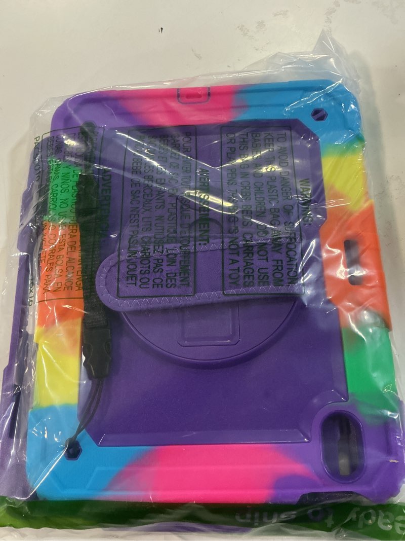 Condition photo showing Good Condition for seymac stock case for ipad air 11-inch m4-m2 2026-2024 (gen 8-6), shockproof heavy duty case with screen protector, pencil holder, rotating stand, hand strap, shoulder strap, purple purple for ipad air 11-inch m4-m2 2026-2024 (gen 8-6)