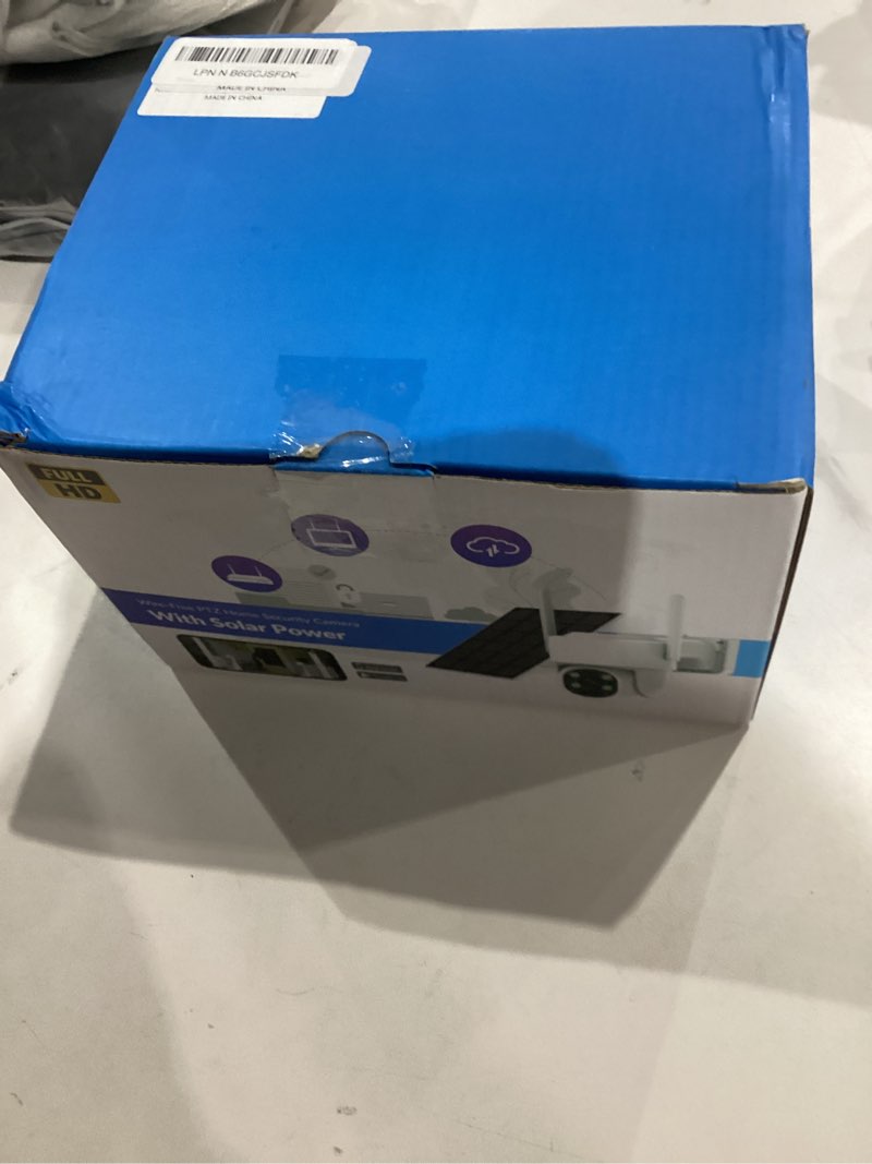 Condition photo showing New/Like New for 4G LTE Outdoor Security Camera, 2K PTZ Solar Powered Surveillance Cam with SIM Card, PIR+Smart Motion Tracking, 360° Pan Tilt, Night Vision, Two-Way Audio, IP65 for Home/Jobsite/Farm