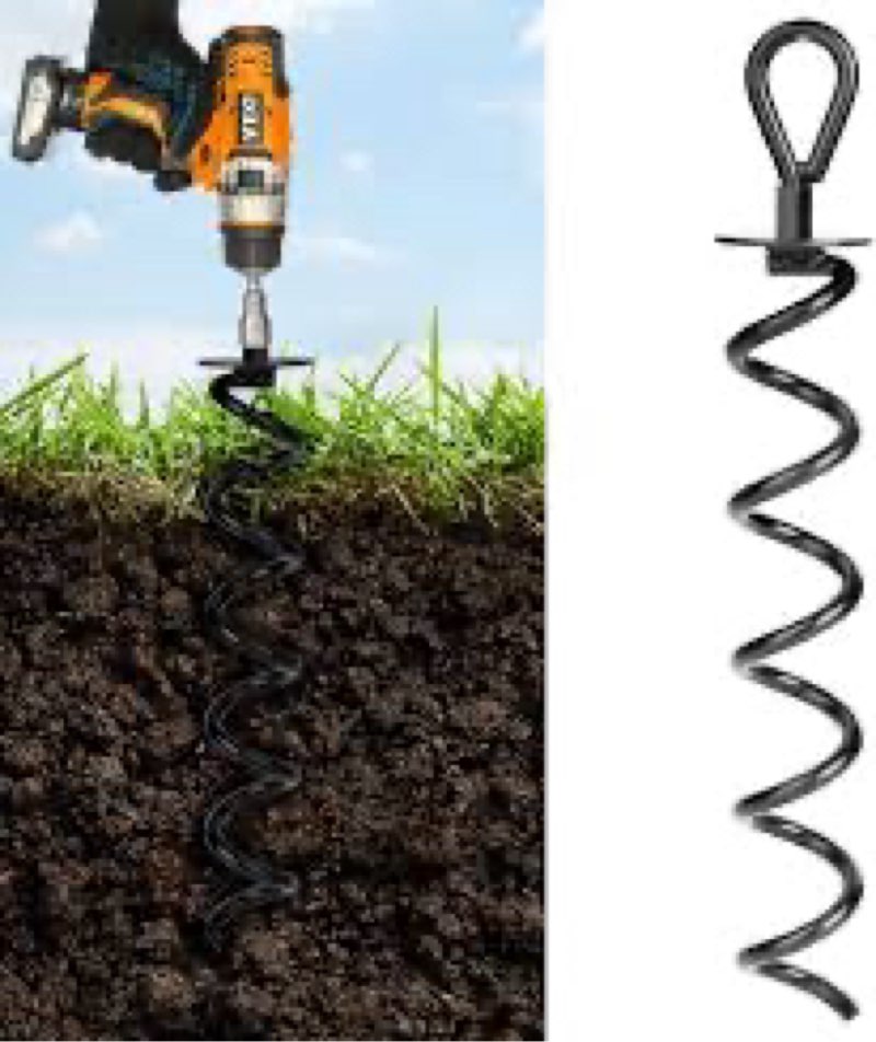12 PCS 15.3 inch ground amchors 