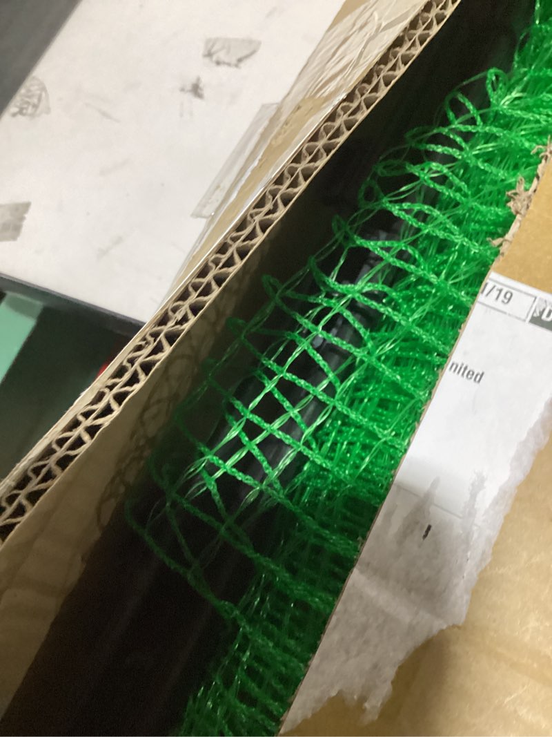 Condition photo showing Good Condition for Temporary Fence 3‘x49.2’ with 10 Step-in Posts, Portable Green Plastic Fencing Roll for Gardens, Backyards, Yards, Dogs, Outdoor Animals & Farms