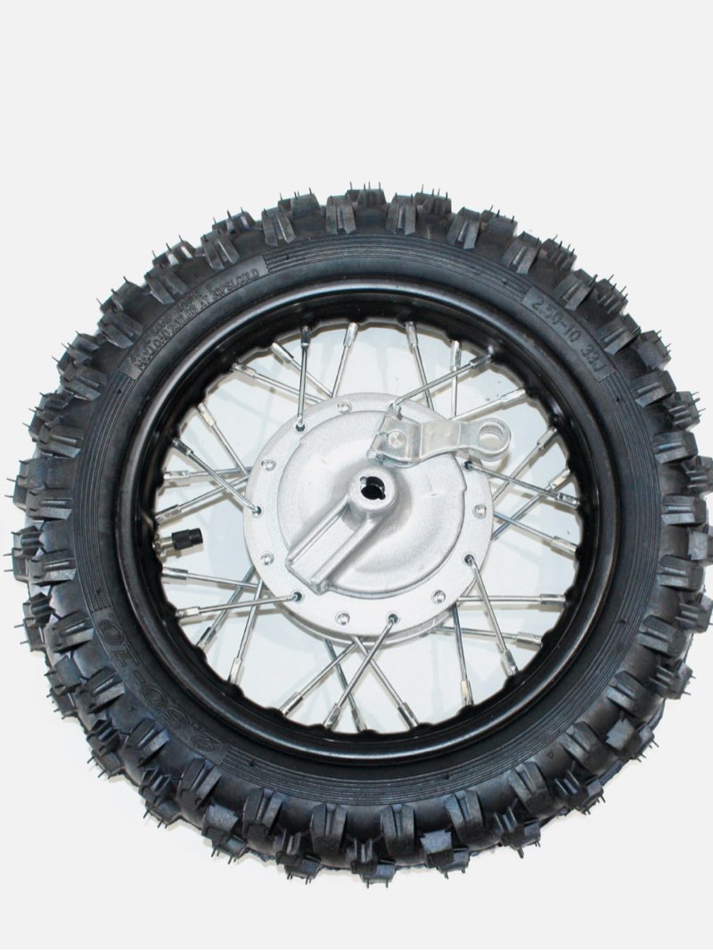 2.50- 10 10" Inch Front Drum Brake Wheel Rim + Tyre Tire PIT PRO Trail Dirt Bike