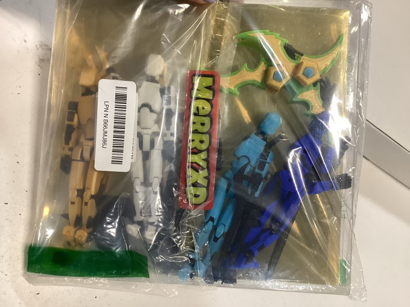 Condition photo showing As Is for MerryXD 6 Pack Assembly Completed T13 3D Action Figure,Dummy Nova Titan Lucky 13 Action Figure 3D Printed Multi-Jointed Movable Toy 6pack
