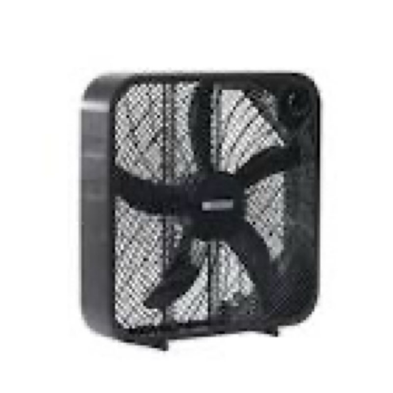 utilitech 20-in high velocity indoor box fan, in black 