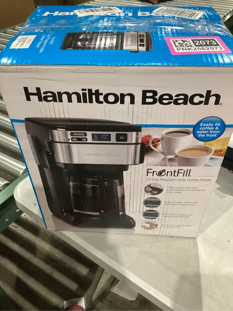 Condition photo showing Good Condition for Hamilton Beach 12 Cup Programmable Coffee Maker, FrontFill Drip Coffee Maker