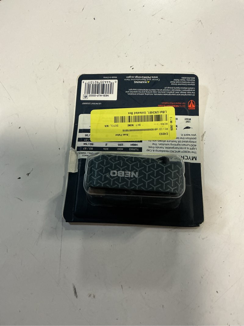 Condition photo showing New/Like New for nebo mycro 400 lumen led black rechargeable headlamp and cap light