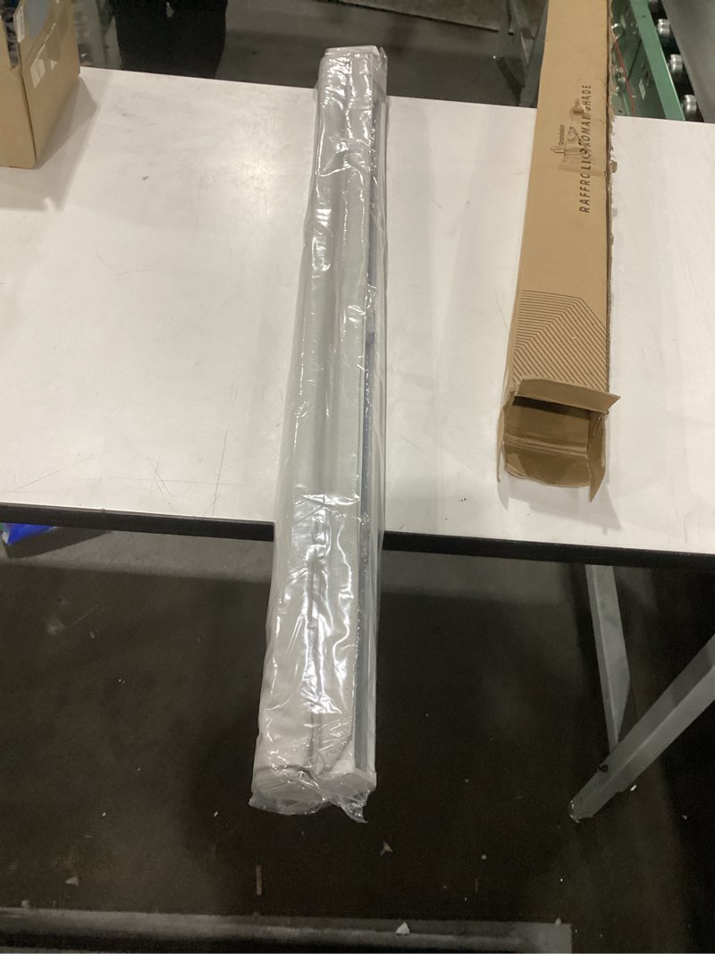 Condition photo showing Good Condition for grandekor no drill no drill cordless roman shades for windows,blackout,39" wx64 h,privacy,thermal insulation roman blinds,easy install for indoor windows,for home,living room,greyish white blackout-white 39"w x 64"h