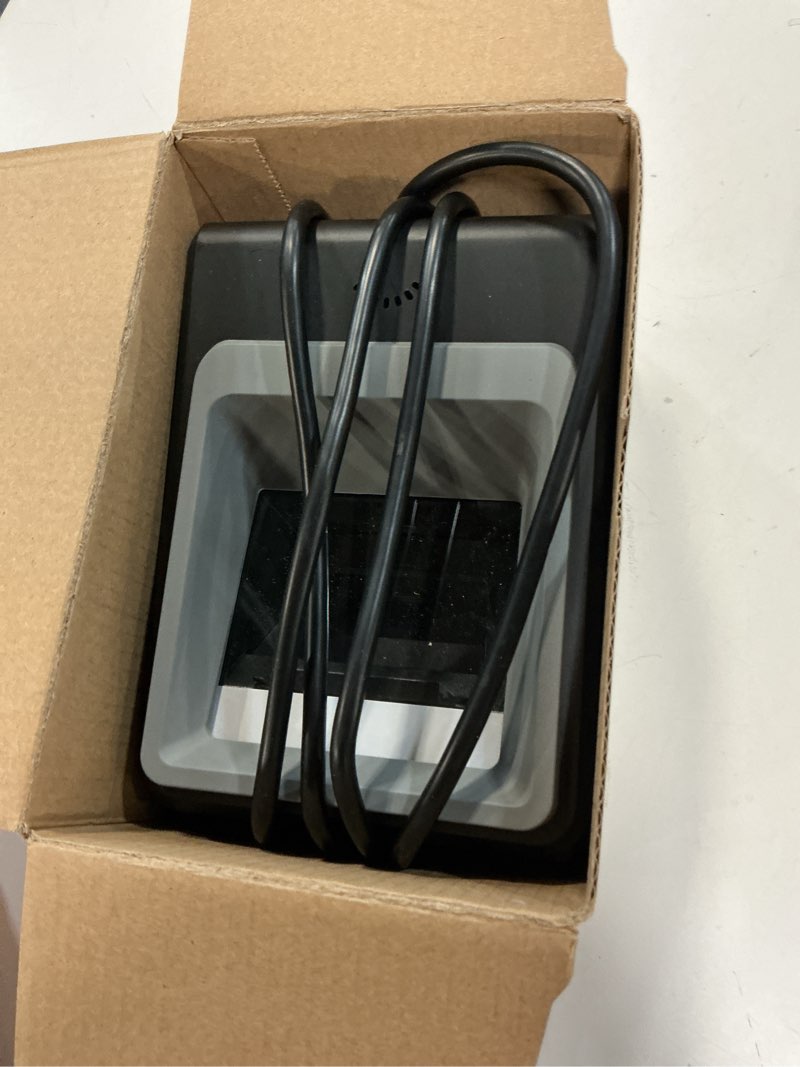 Condition photo showing Good Condition for handsfree 2d 1d barcode scanner,alacrity qr omnidirectional desktop bar code reader scanner, capture barcodes from mobile phone screen, black