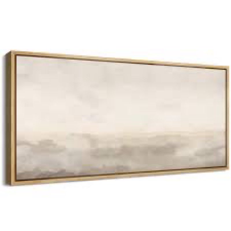 minimal landscape muted abstract minimalist neutral décor extra large framed canvas print wall art 30 x 60