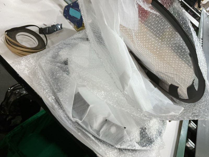 Condition photo showing New/Like New for wheel rim protector for tesla model y juniper 20” helix wheels, 4pcs abs anti-curb scratch guard, ma