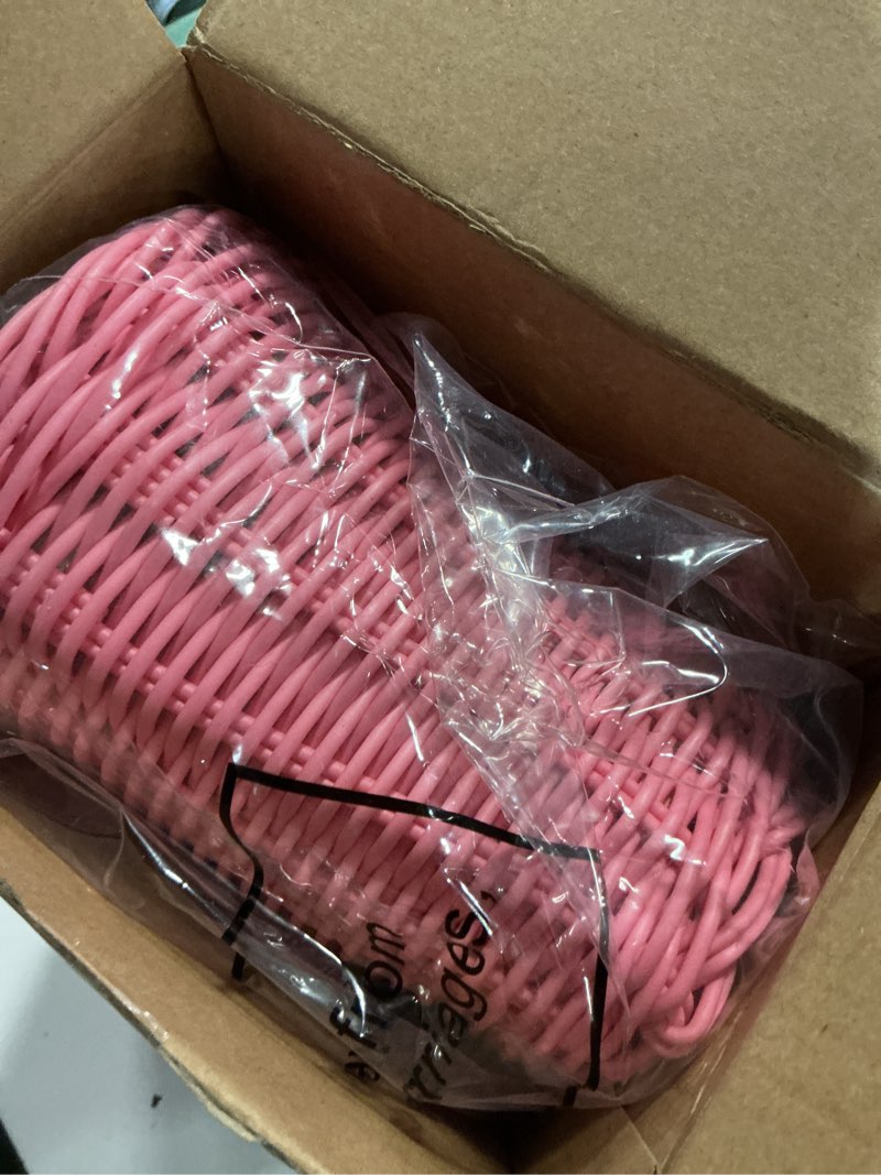 Condition photo showing Good Condition for kid's bicycle basket streamers set, children's bike handlebar wicker basket with colourful bike streamers bell and stickers, bike decoration accessories kit for girls pink