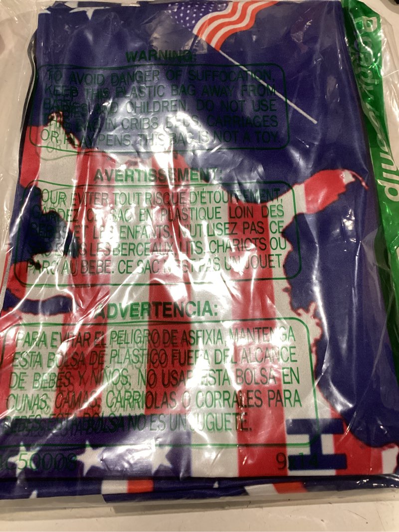 Condition photo showing New/Like New for 2pcs 250th anniversary usa flag, 1.5x3 ft 1776-2026 fan flags, 2 ply year american anniversary flag for wall, front door, porch, fence, outdoor decorations (style 4)