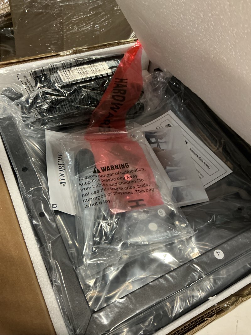 Condition photo showing Good Condition for Yoobure Nightstand with Charging Station, Small Night Stand with Fabric Drawers and Storage Shelf for Bedrooms, Small Spaces, Bedside Table with USB Ports & Outlets Vintage Brown