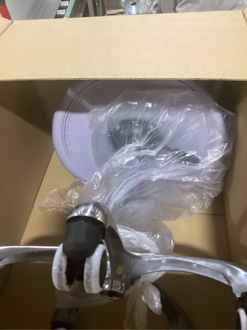 Condition photo showing Good Condition for Kaleurrier Saddle Stool Rolling Swivel Height Adjustable with Wheels,Heavy Duty Stool,Ergonomic Stool Chair for Lab,Clinic,Dentist,Salon,Massage,Office and Home Kitchen (Purple, Without Back)