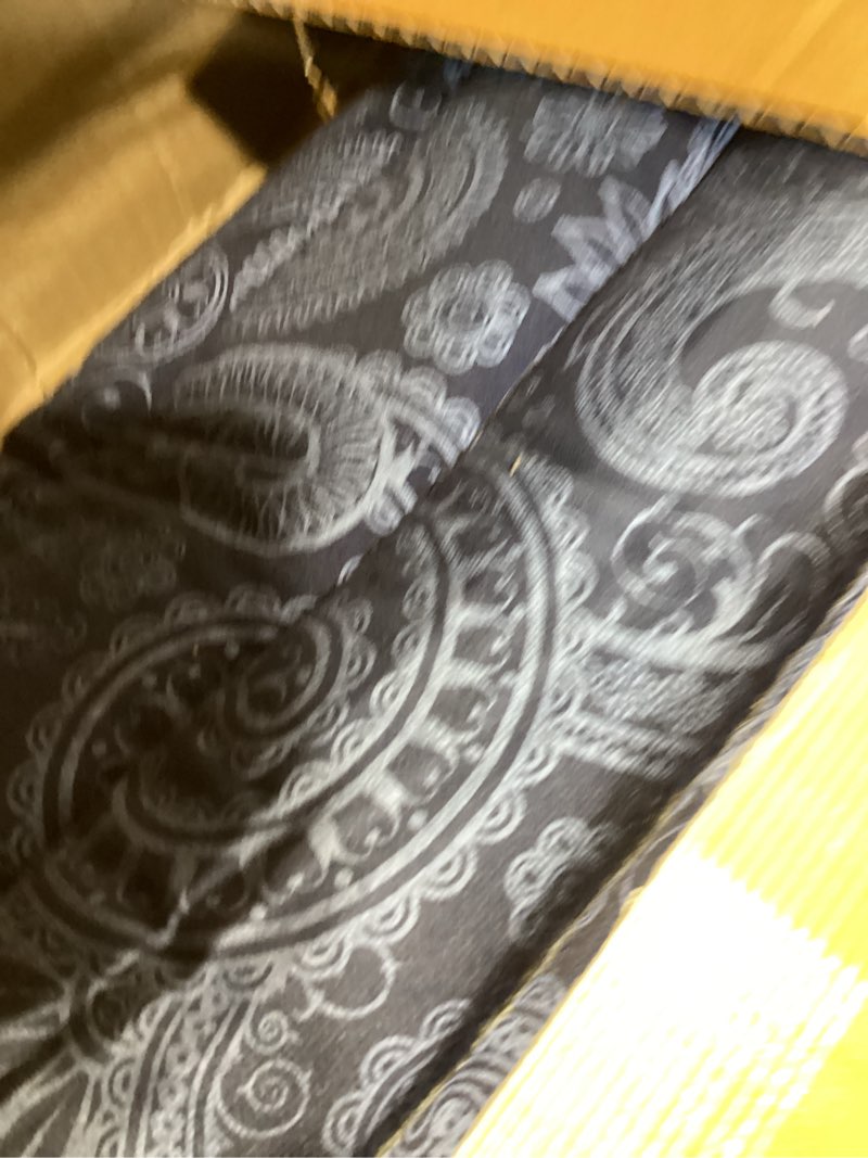 Condition photo showing Good Condition for leewadee - kapok roll mat – handcrafted folding sleep & relaxation mattress from thailand, ideal as guest bed, camping mat, yoga mat or traditional futon, 75 x 39 inches, black white l: 75x39" cbt3 - black
