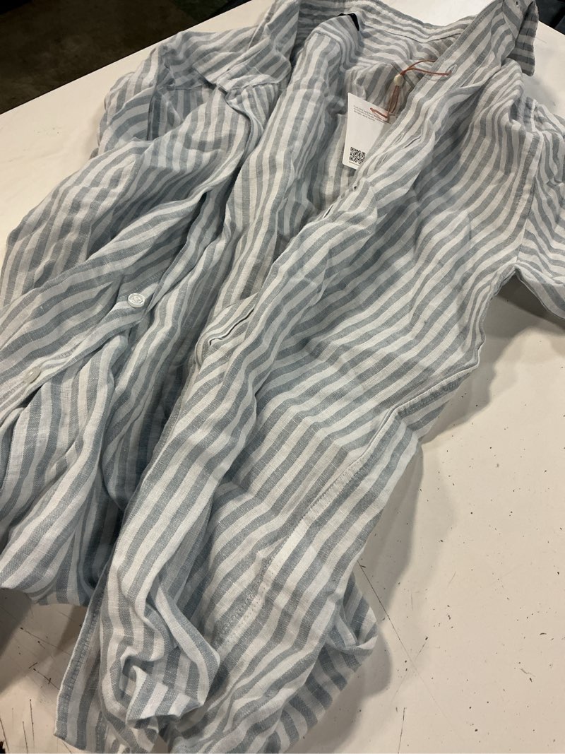 Condition photo showing As Is for 100% european linen shorts pajama set